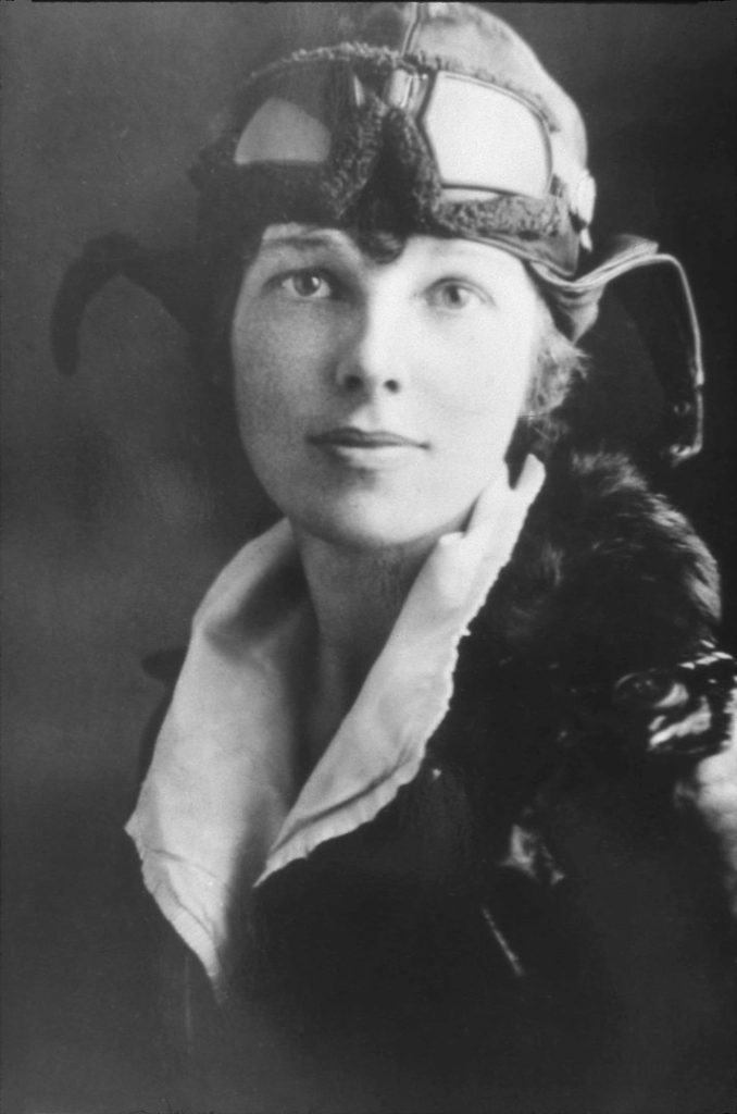 Amelia Earhart pilot license photo