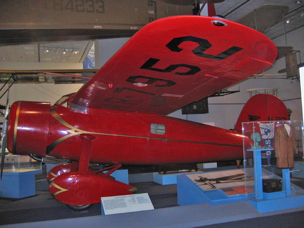 Lockheed Vega 5C plane used by Amelia Earhart