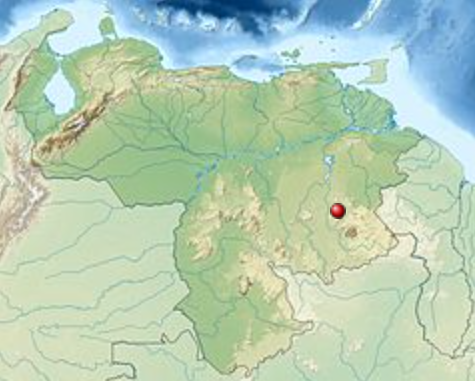 Location of Angel Falls