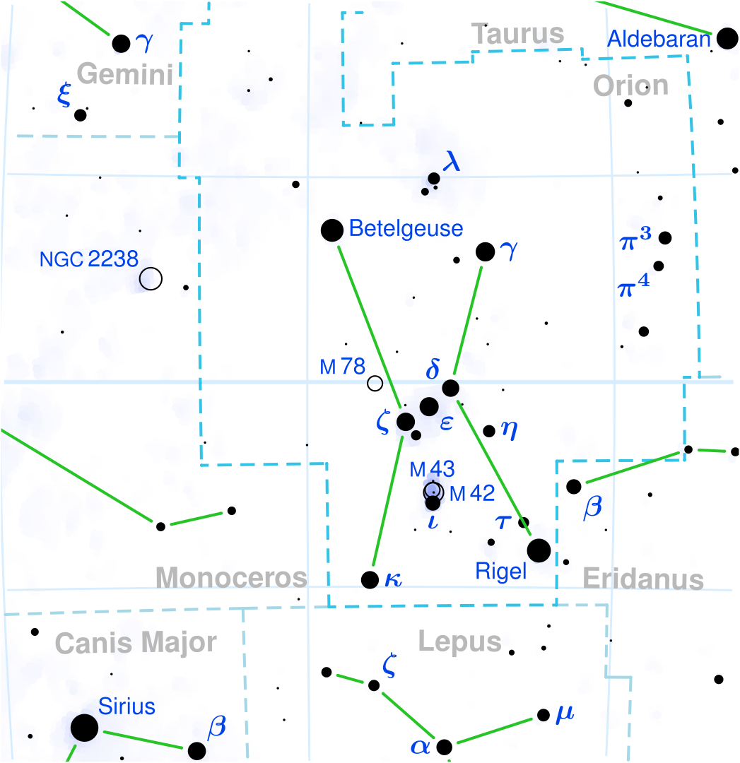 Location of Betelgeuse