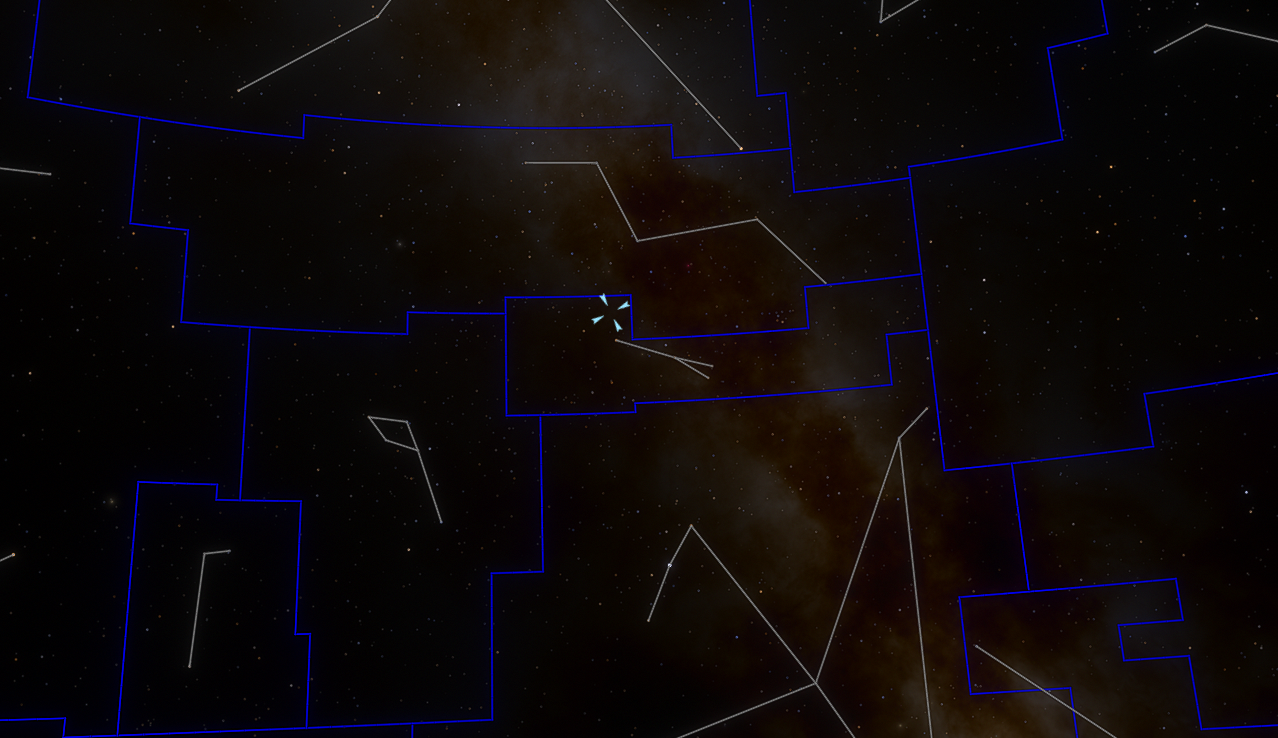 Location of Black Widow Pulsar
