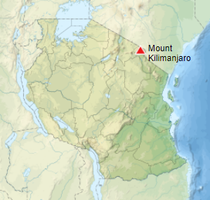 Location of Kilimanjaro