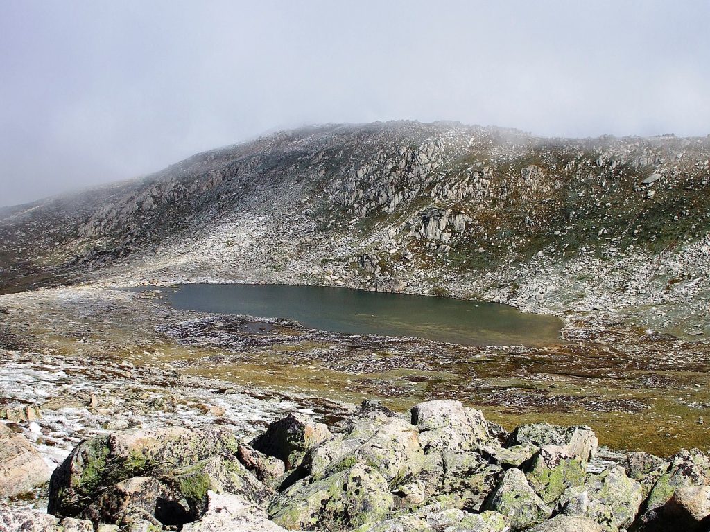 Lake Cootapatamba near the summut of Mount Kosciuszko