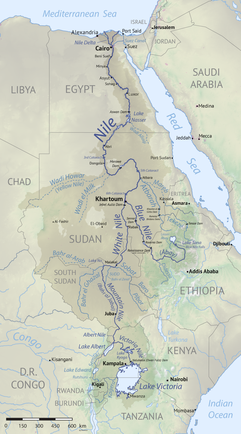 Location of the River Nile