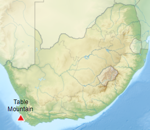 Location of Table Mountain