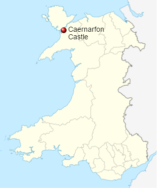 Location of Caenarfon Castle