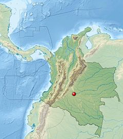 Location of Caño Cristales
