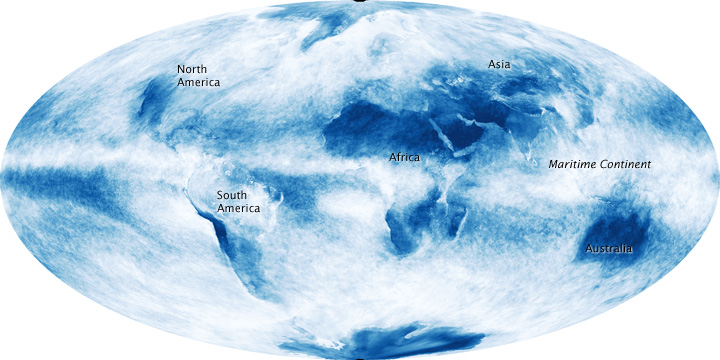 Locations of Clouds