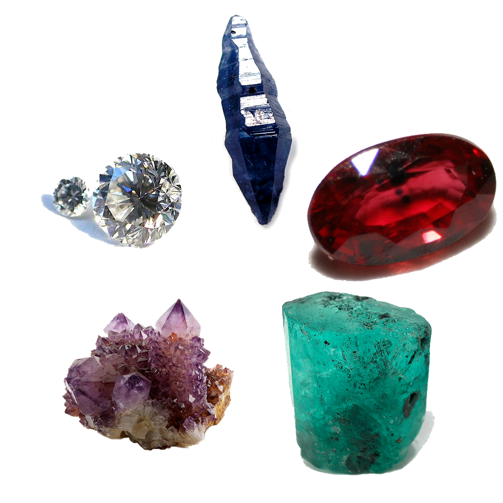 Collection of Five Gemstones