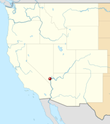 Location of Hoover Dam