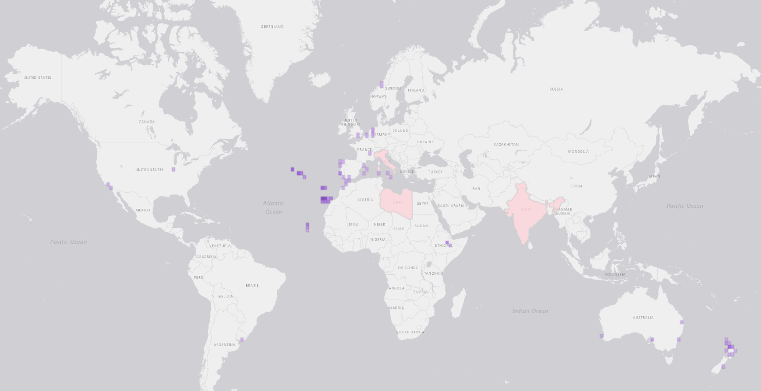 Locations of Dragon Trees