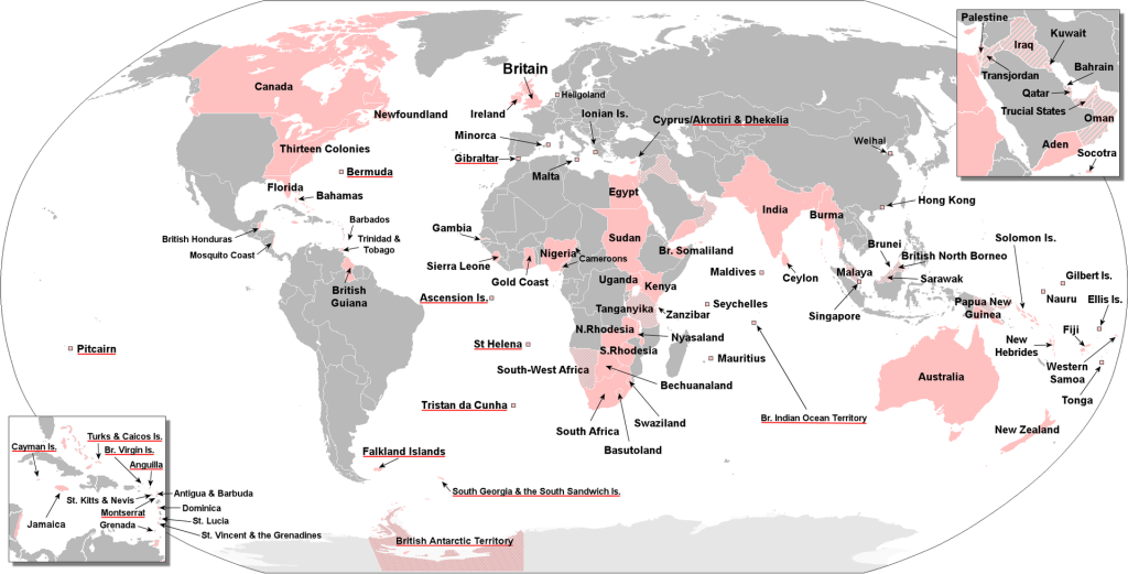 Map of British Empire