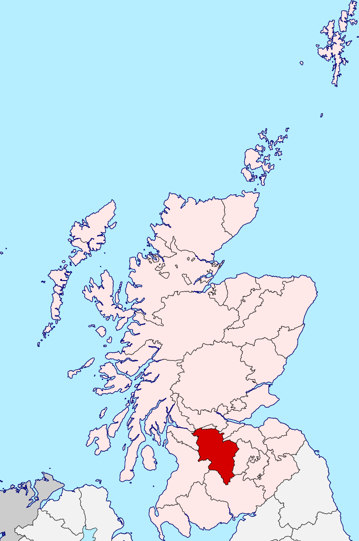 Location of Lanarkshire