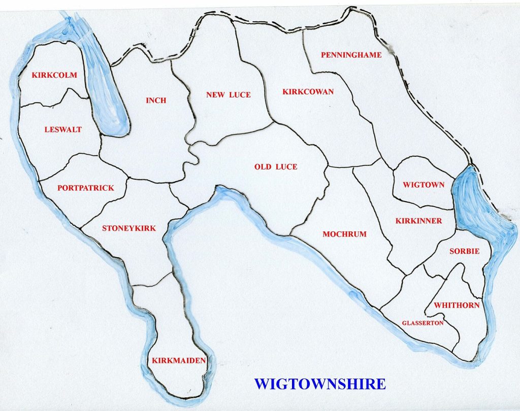 Map of Wigtownshire