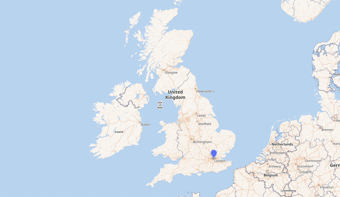 Location of East India Company