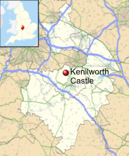 Location of Kenilworth Castle