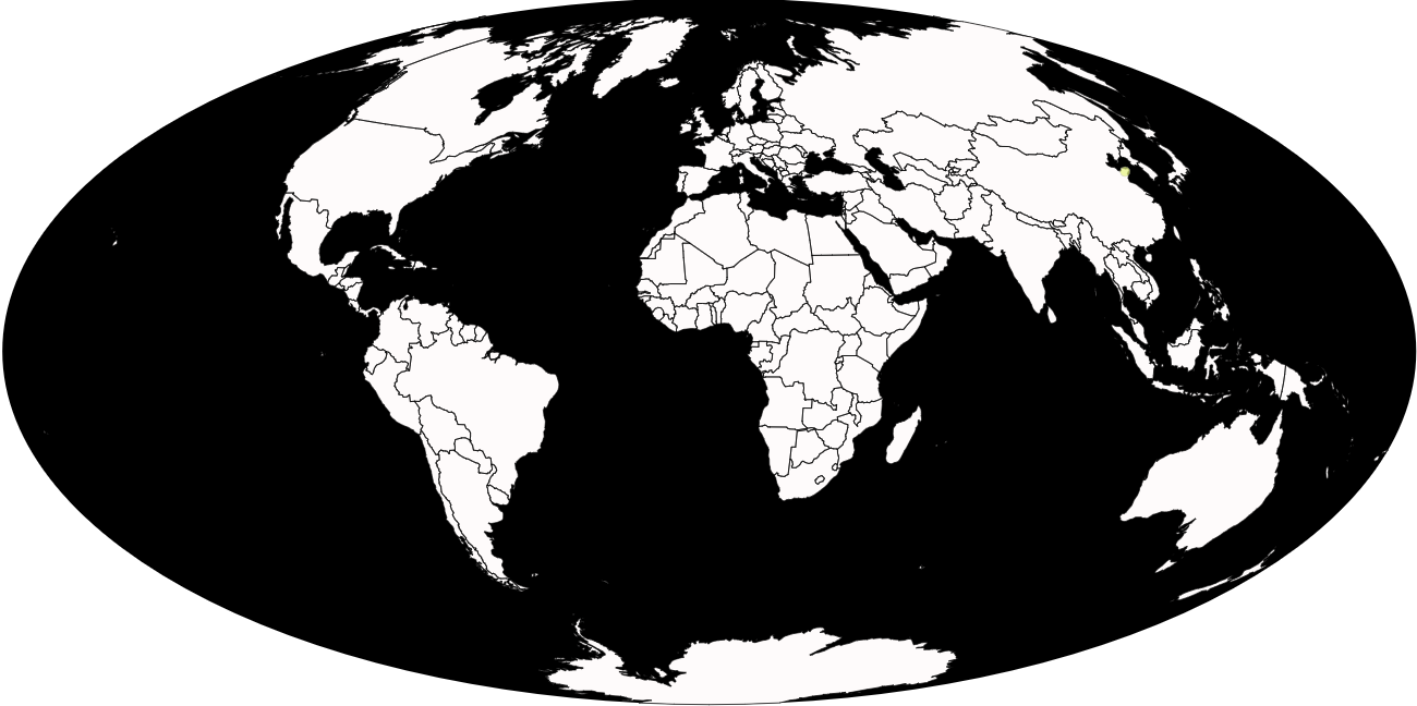 Location of Tsintaosaurus
