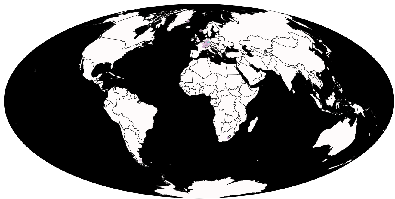 Locations of Plateosaurus