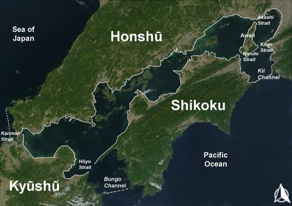 Map of Seto Inland Sea