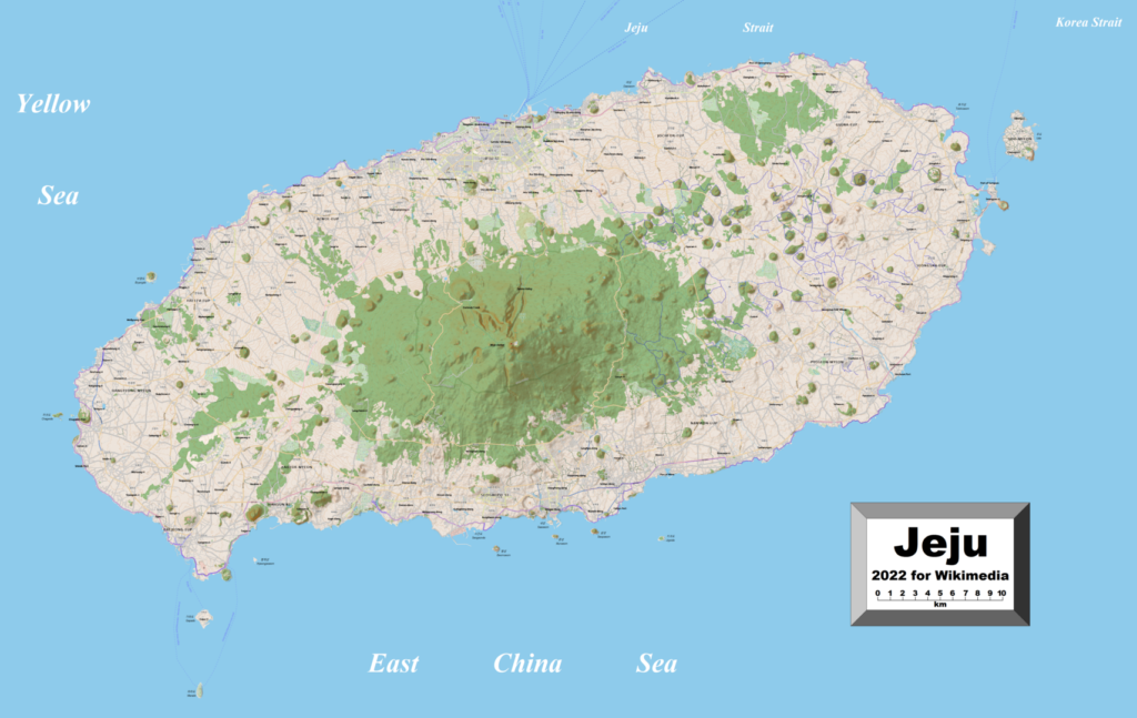Map of Jeju Island