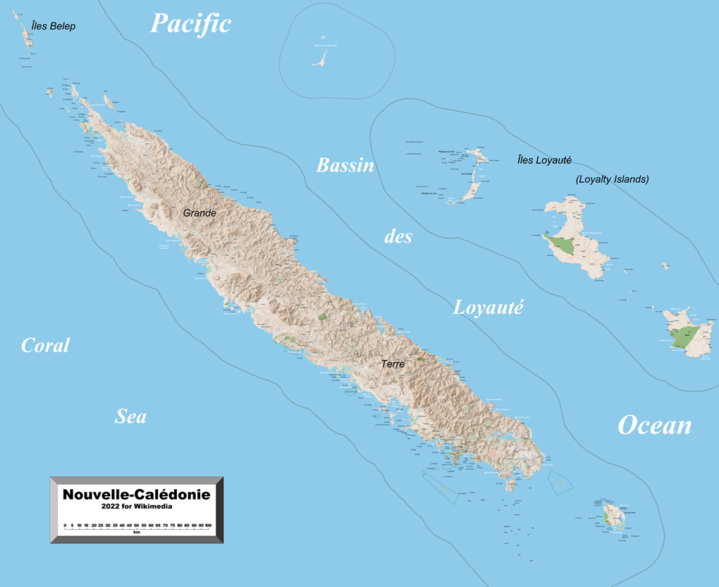 Map of New Caledonia