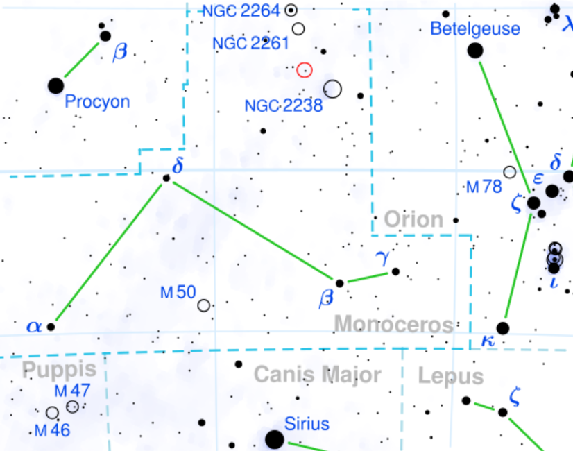 Location of Plaskett's Star
