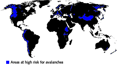 Locations of Avalanches