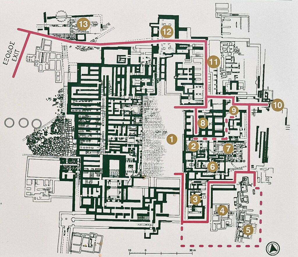 Plan of Knossos
