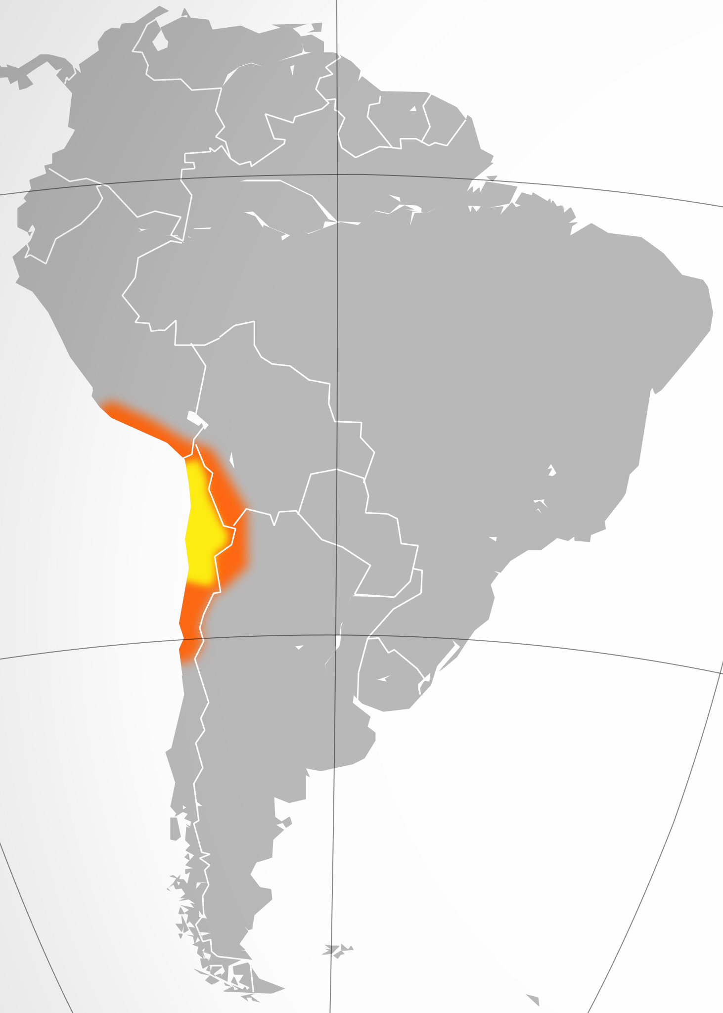 Location of the Atacama Desert