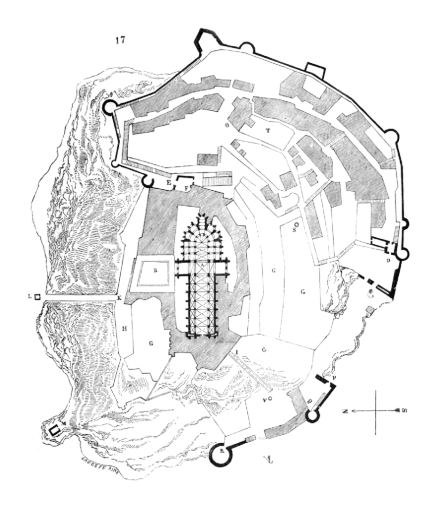 Plan of Mont Saint-Michel