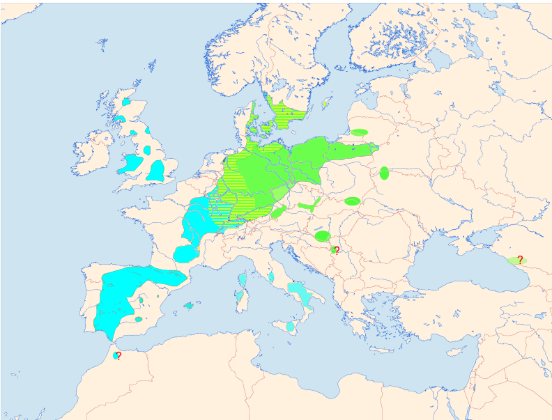 Locations of Red Kite