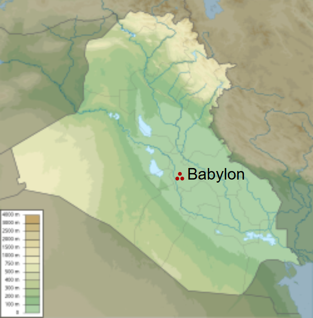 Location of Babylon