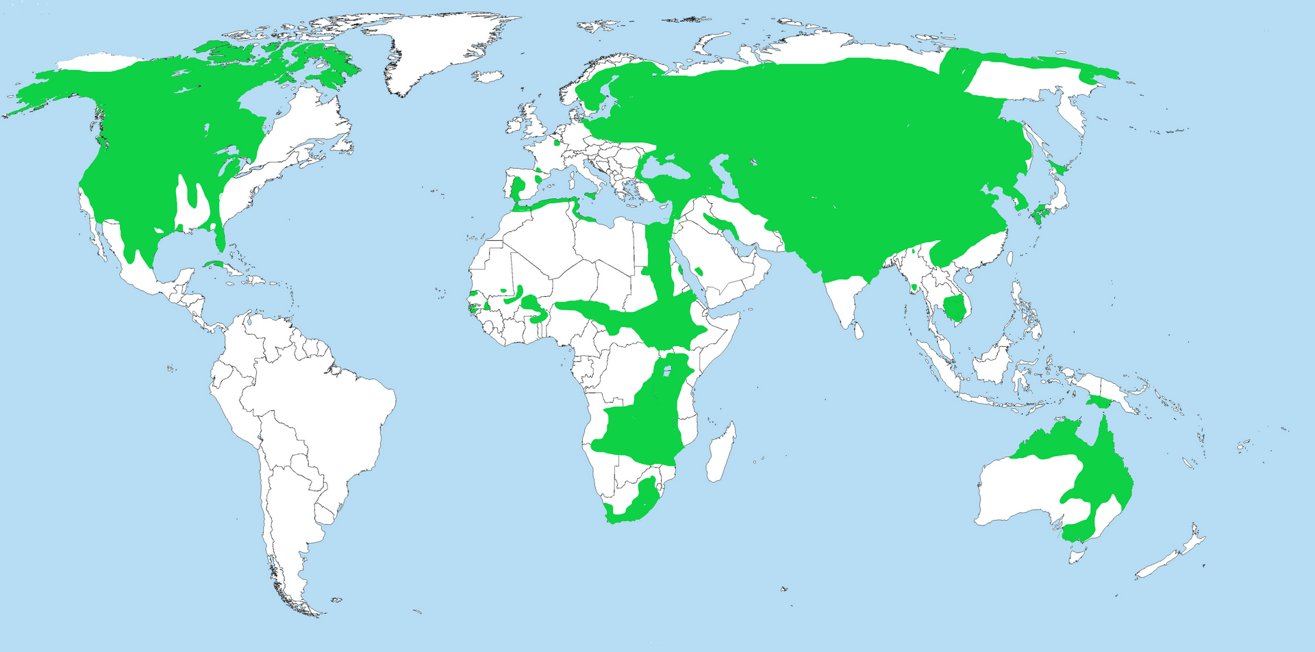 Locations of Cranes