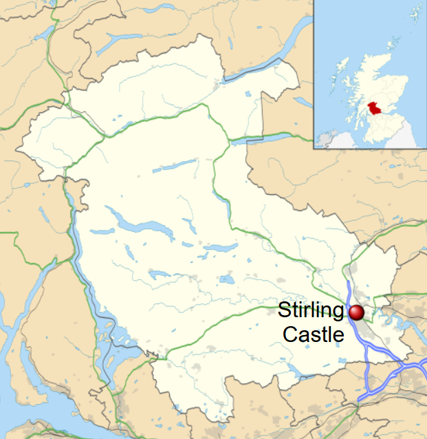 Location of Stirling Castle