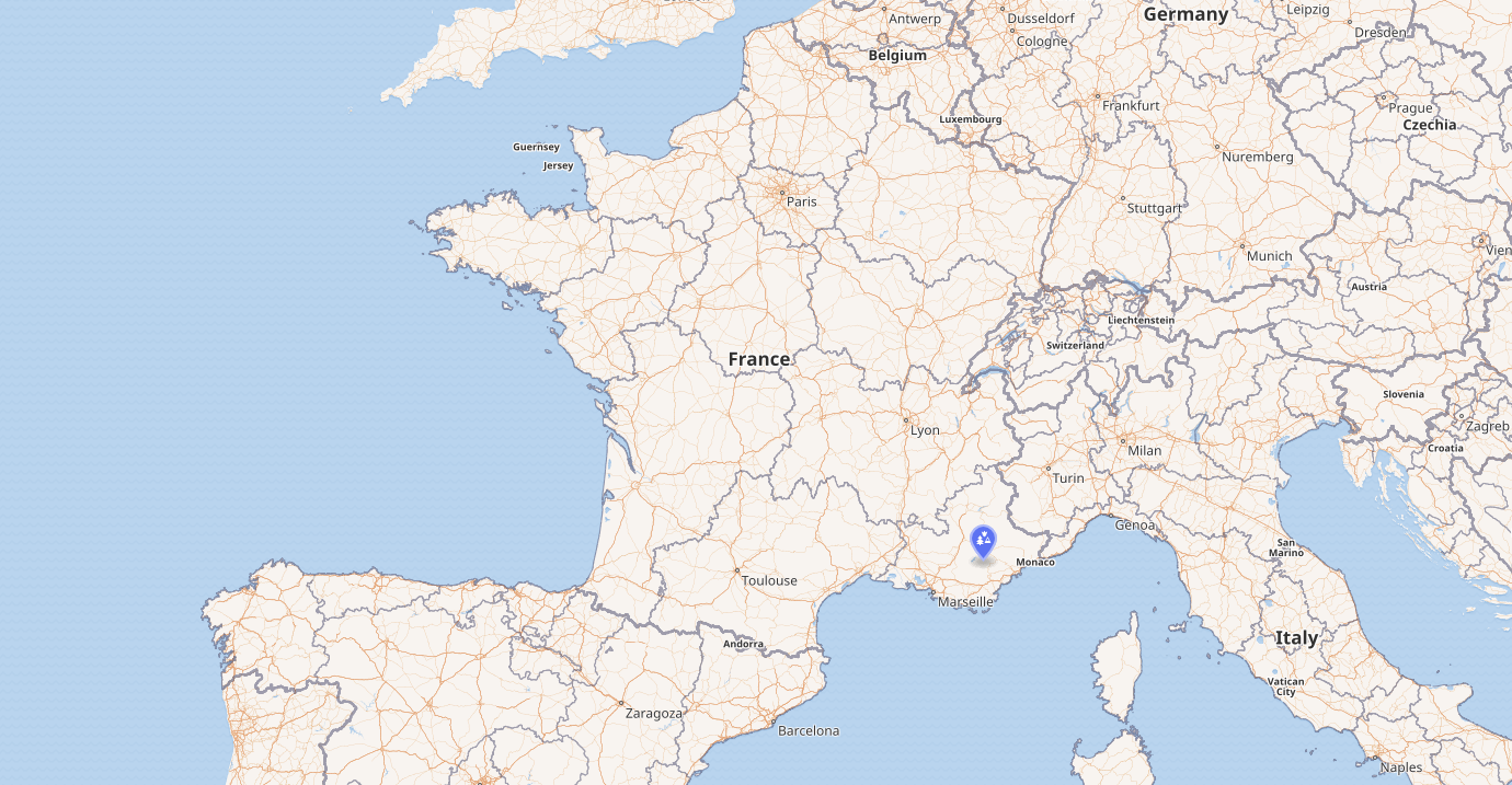 Location of Verdon Gorge
