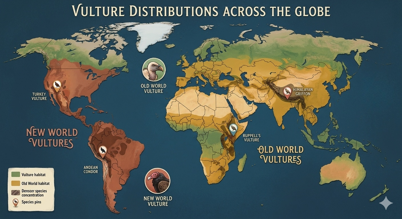 Locations of Vultures