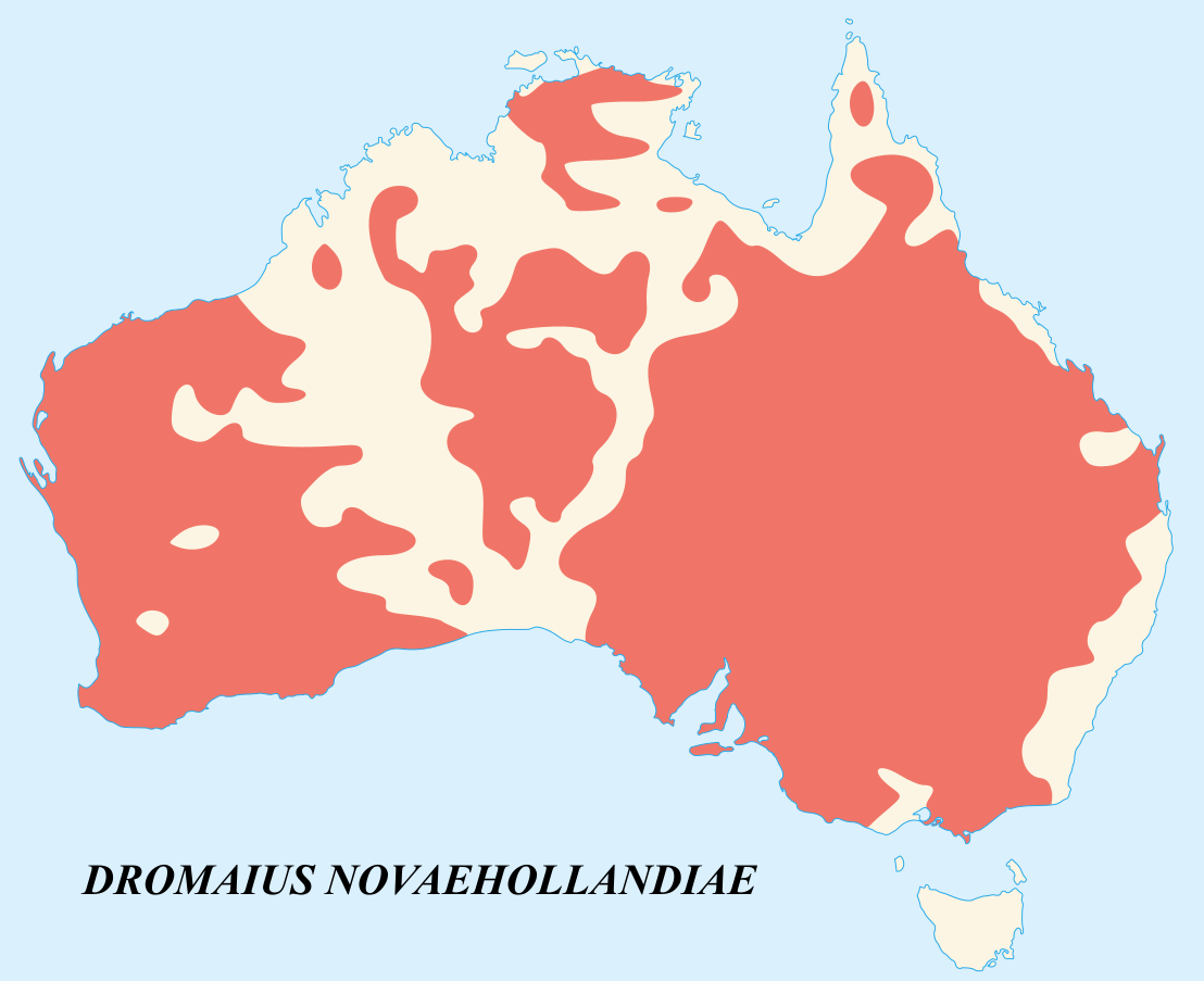Locations of Emus