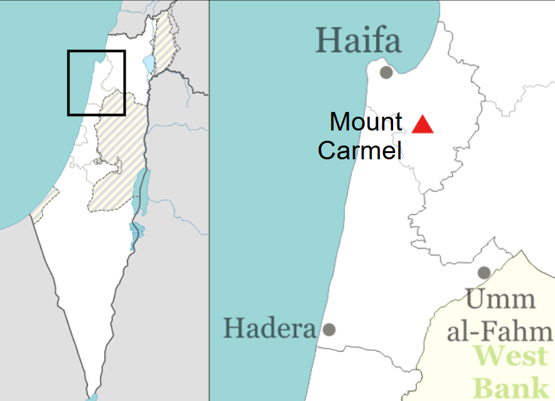 Location of Mount Carmel