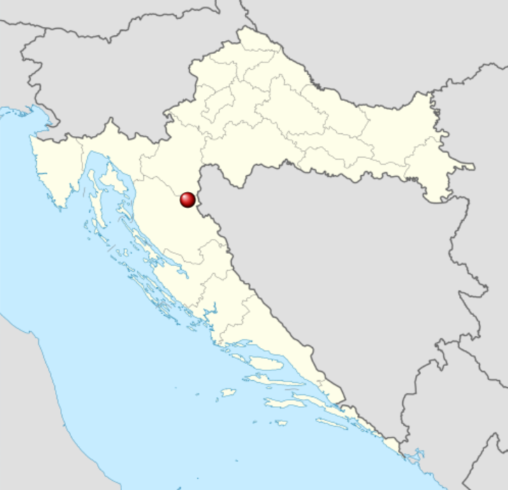 Location of Plitvice Lakes