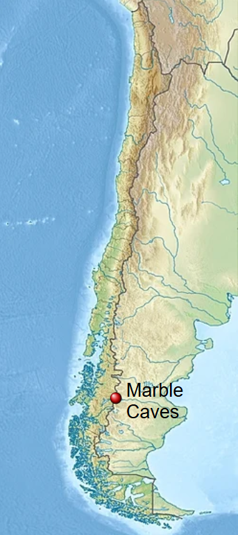 Location of the Marble Caves